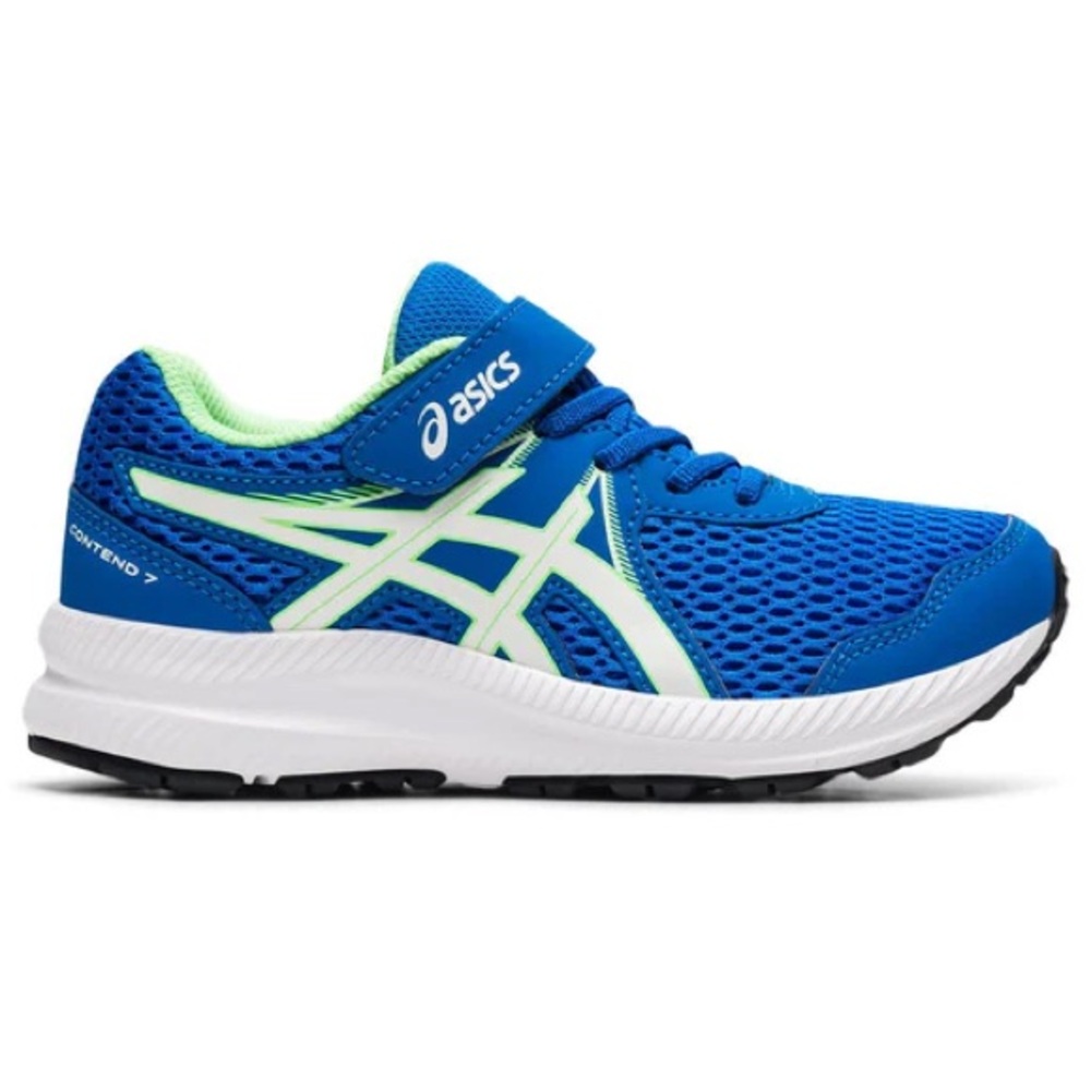 ASICS Vibrant Blue and Neon Green Sneakers